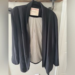 Anthropologie Cartonnier Black Cornerstone Striped Interior Cascade Blazer 2X